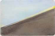 Nr. 211 - 2012, Aquarellfarben auf Karton, 12,4 cm x 18,8 cm