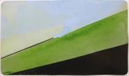 Nr. 305 - 2012, Aquarellfarben und Tusche auf Karton, 12,4 cm x 21,6 cm